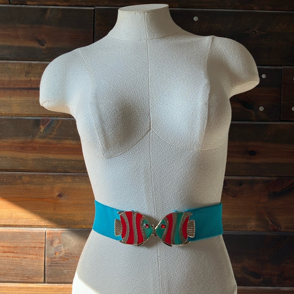 Aqua Elastic Kissing Fish Belt